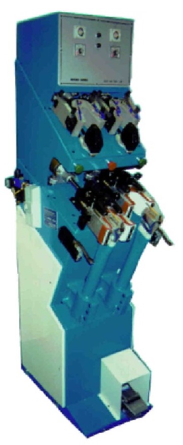 Poste de galbage et de réactivation modèle 408/409/489 permettant la réactivation, le galbage et le rabattage complet de la marge de montage.
