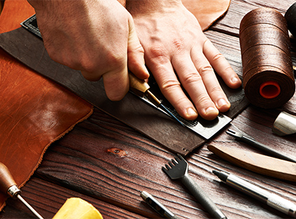 Outils de travail du cuir, outils professionnels pour le travail