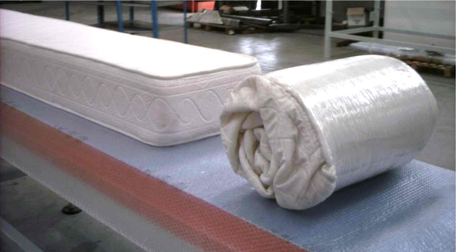 Matelas avant et après emballage
